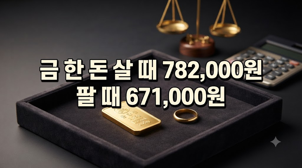 오늘 금시세 한돈 10월 9일, 살 때 팔 때 11만원 차이 이유