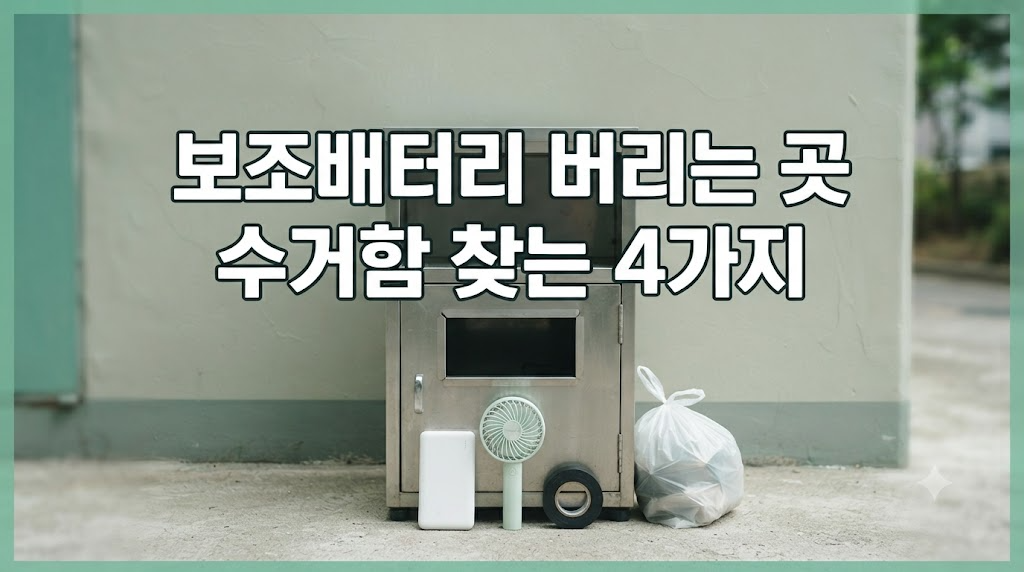 보조배터리 버리는 방법, 폐가전 수거함 위치 찾기 4가지